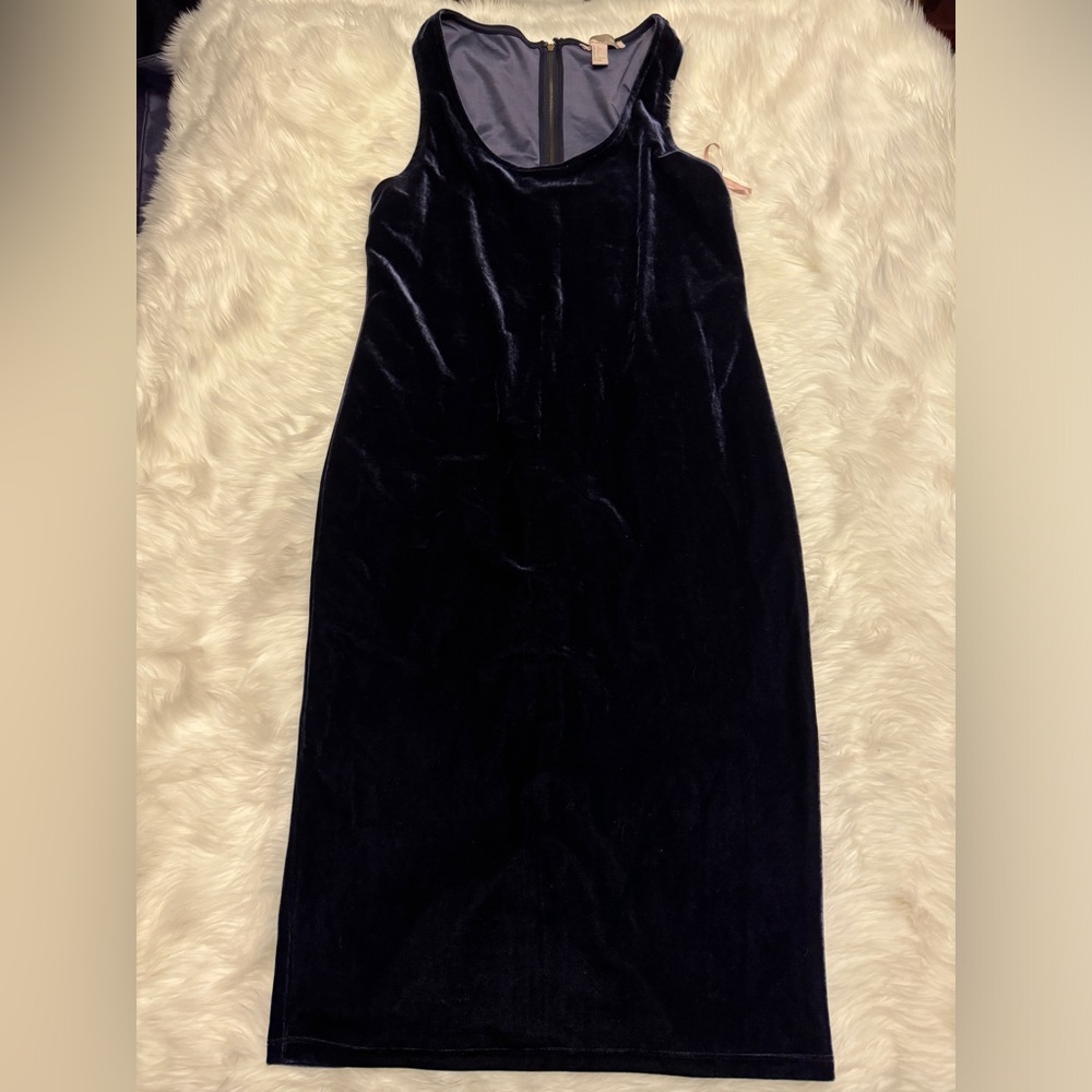 Purple Velvet midi dress
